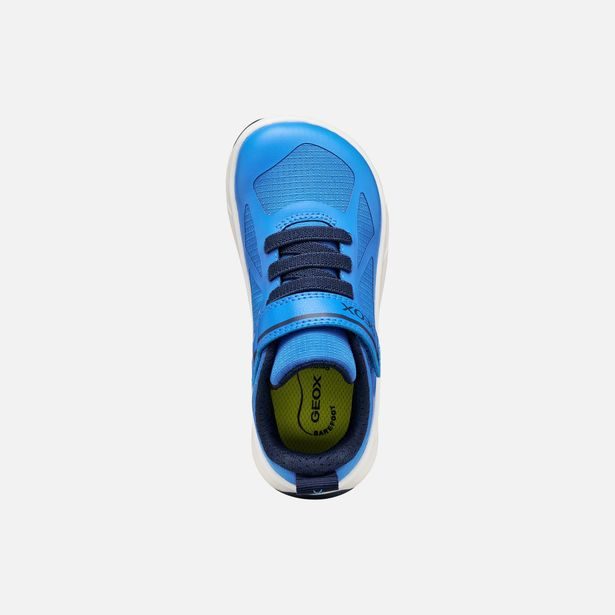 Světle modré chlapecké barefoot tenisky Geox Foot-run