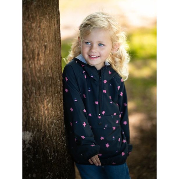 Unuo, Dětská větrovka, Černá, Květiny