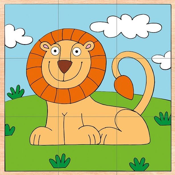 Kubus 3 x 3 - exotická zvířata