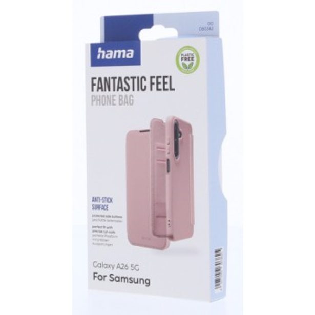Hama Fantastic Feel, pouzdro-knížka pro Samsung Galaxy A26 5G, hebký povrch, barva nude