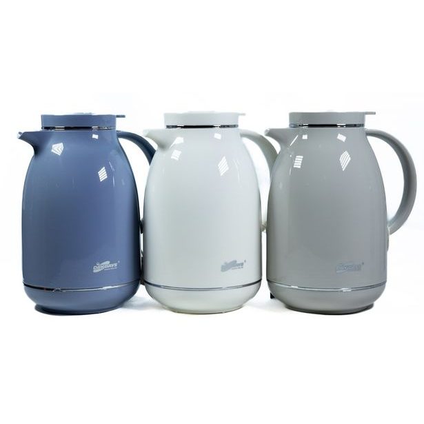 termokonvice 1,5l, 3BARVY perleť., (29150-1), plast/sklo