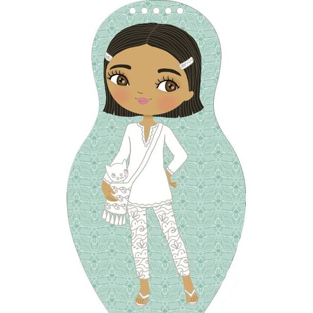 Oblékáme egyptské panenky FARAH – Omalovánky Baagl