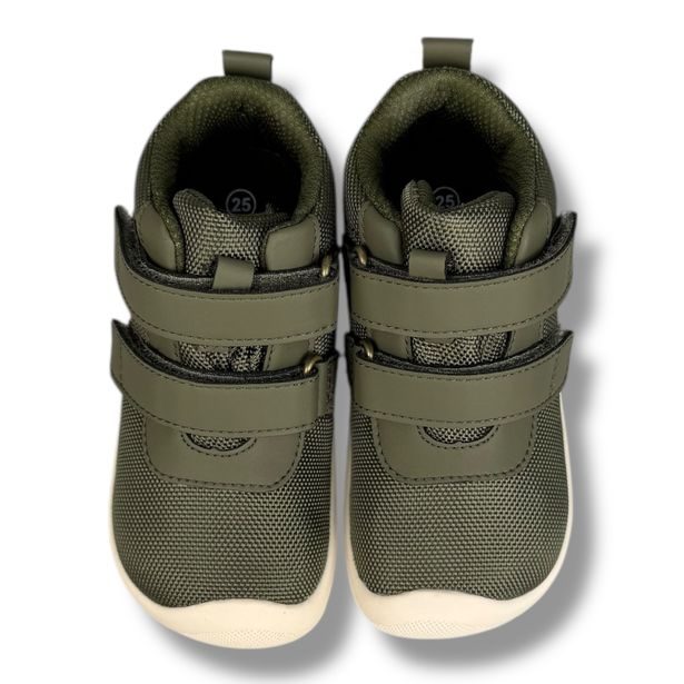 Bundgaard Moon – dětské barefoot celoroční boty s membránou - Army