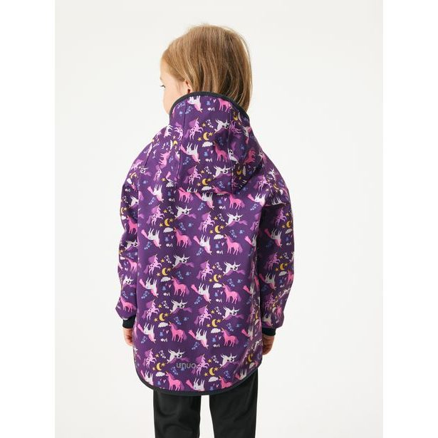 Unuo Dětská softshellová bunda s fleecem Basic, Jednorožci