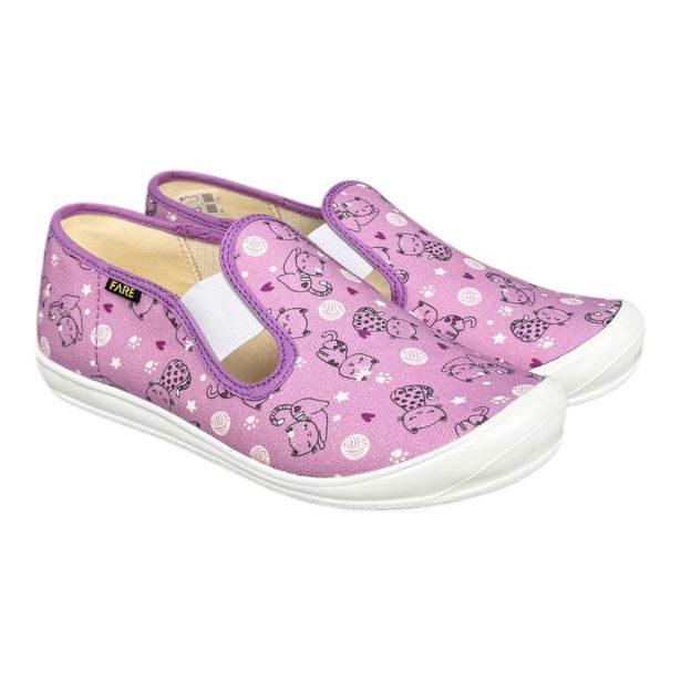 Dívčí papuče na gumičku Fare - Kočička