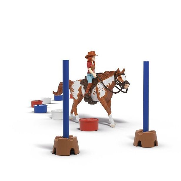 SCHLEICH Hannah s koněm a překážkami