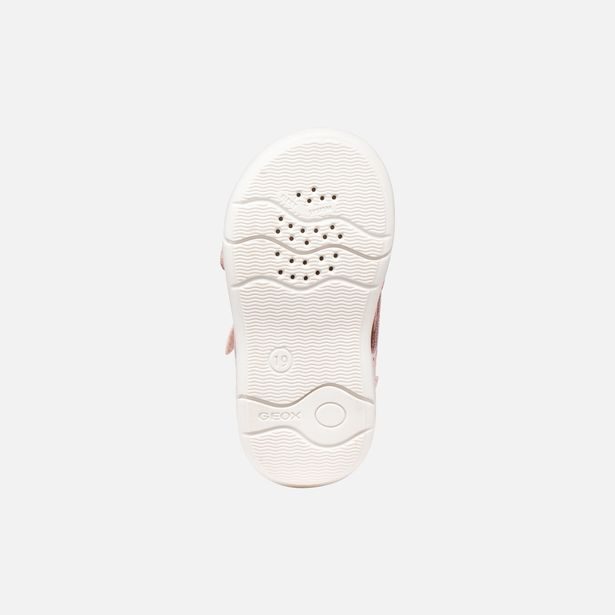 Růžové dívčí sandály pro první krůčky Geox Sandal Zapito