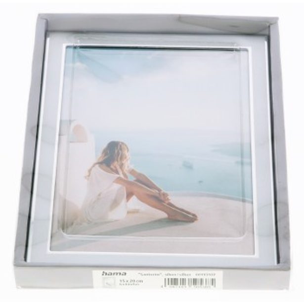 Hama portrétový rámeček SANTORINI, 15x20 cm, stříbrná