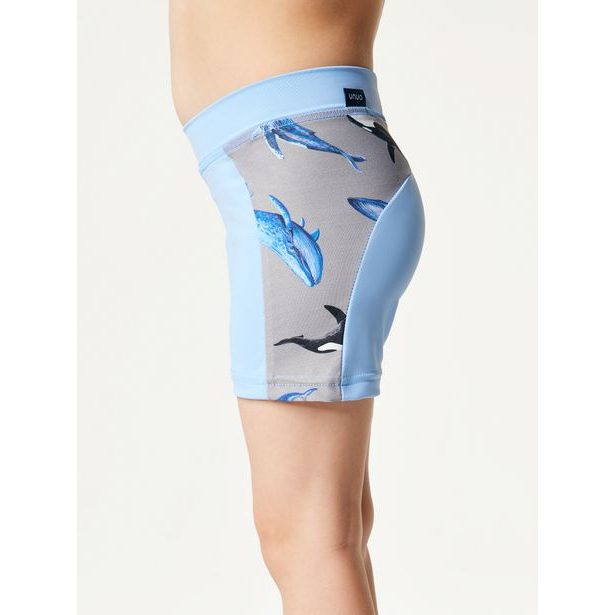 Unuo, Dětské plavky s UV ochranou 50+, Sv. Modrá, Velryby