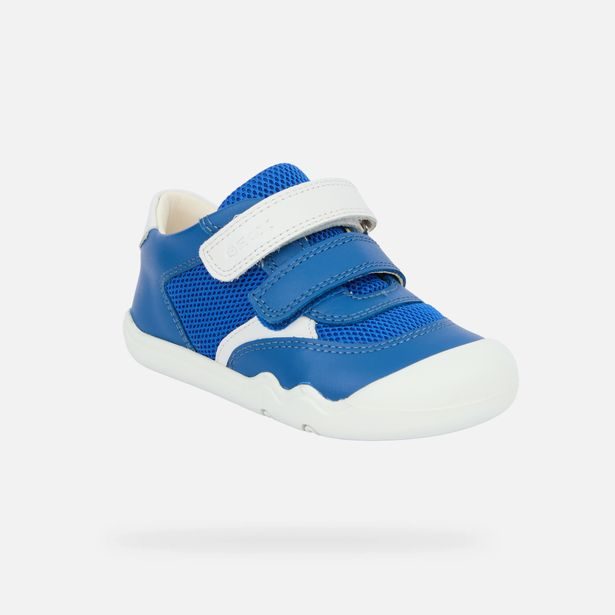 Modré chlapecké barefoot tenisky pro první kroky Geox Steppieup