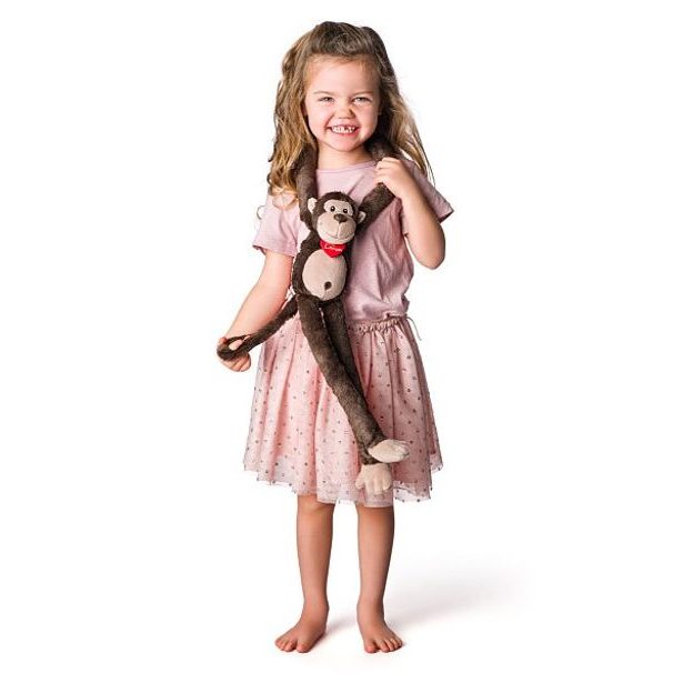 LUMPIN Opička Coffee-Hug me, 60cm