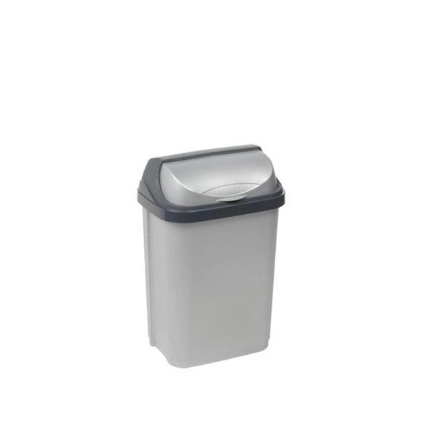 Keeeper KOŠ NA ODPADKY "ROLLTOP" 10L, STŘÍBRNÝ_hamashop