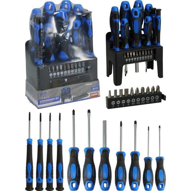 FX TOOLS Sada šroubováků ve stojanu 21 ks KO-R03000340