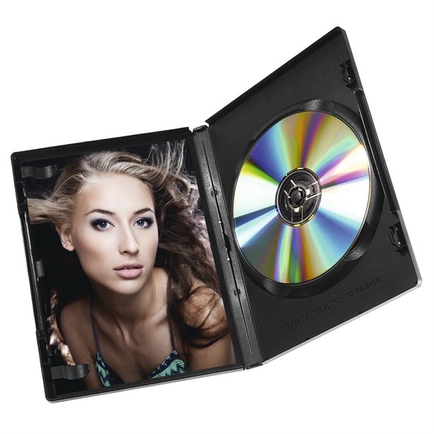 Hama DVD obal na 1 DVD, s fólií, černý, 30 ks (cena uvedena za balení)
