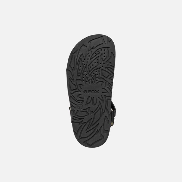Černé dívčí sandály Geox Sandal Foammentera
