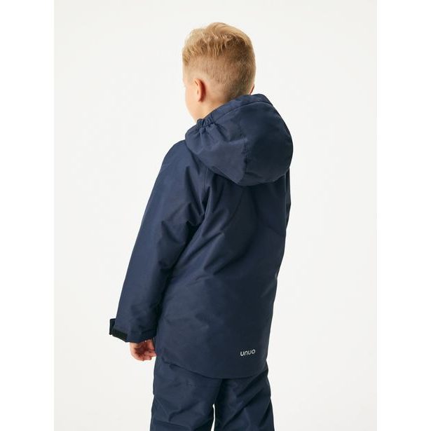 Unuo Dětská zimní bunda Polar, Tm. Modročerná