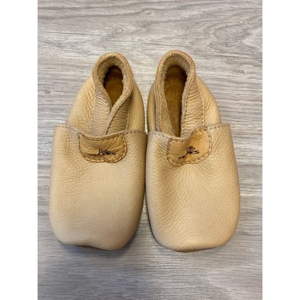 Kožené capáčky Pegres 1098 béžová