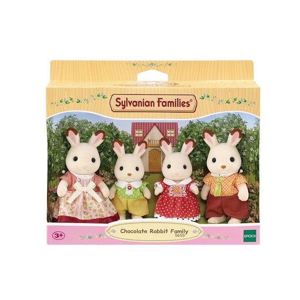 Sylvanian family Rodina "chocolate" králíků, nová