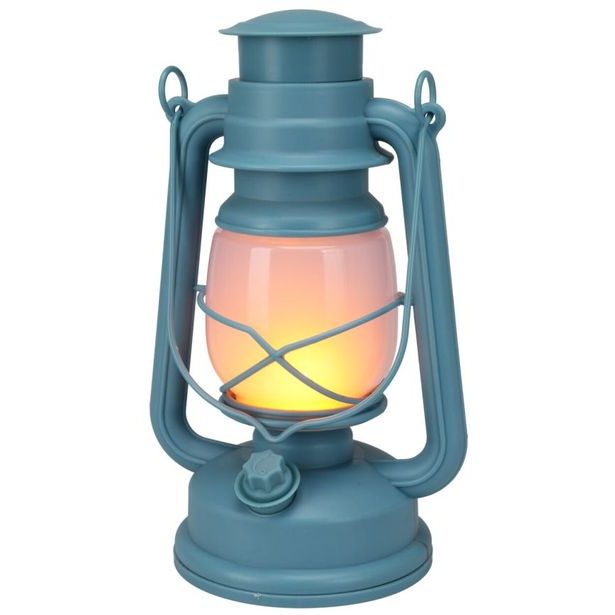 PROGARDEN Lucerna s LED plamenem 24 cm modrá KO-CX2000500modr