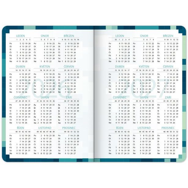 NOTIQUE Školní diář Gamer (září 2026 – prosinec 2027), 9,8 x 14,5 cm