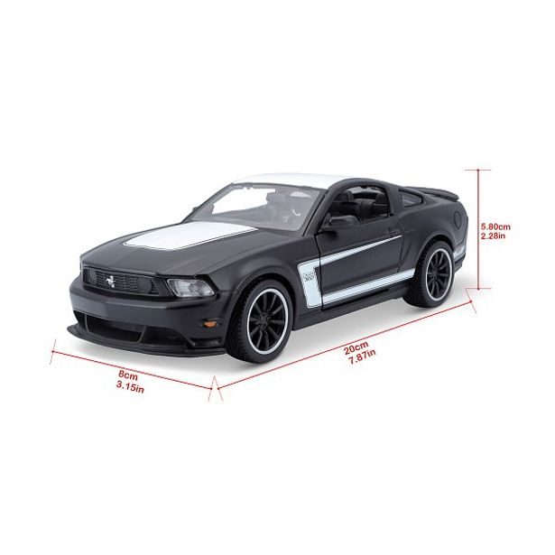 Maisto Maisto - Ford Mustang Boss 302, matně černá, 1:24