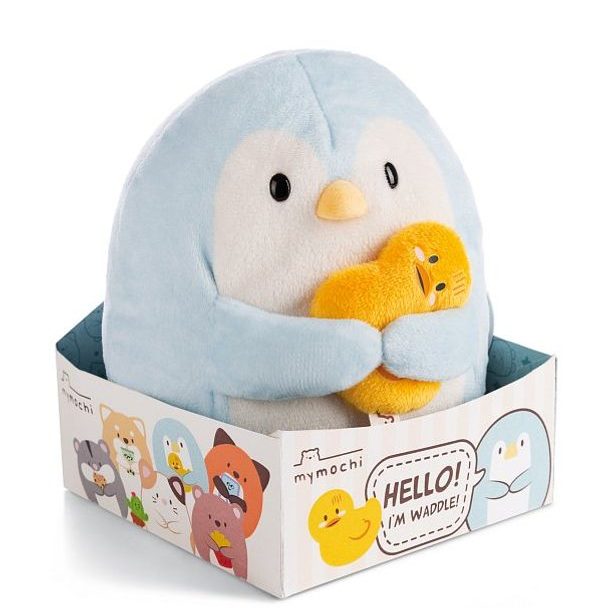 NICI NICI plyš MyMochi Tučňák Waddle 16cm s kačenkou v dárkovém balení, 11x12x6,5cm