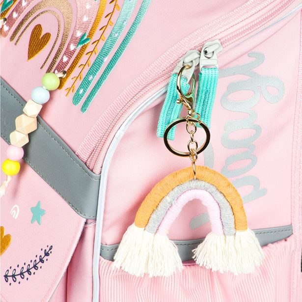 BAAGL Školní aktovka Zippy Duha růžová