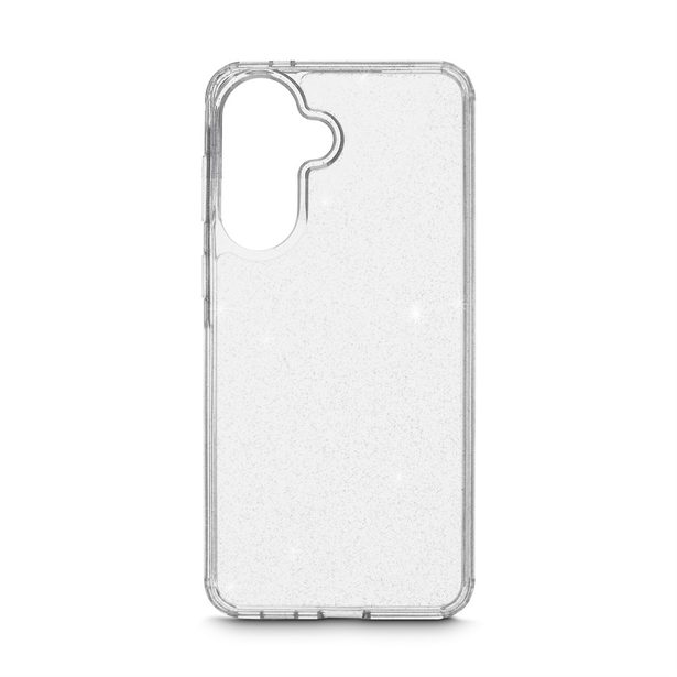White Diamonds Glitter Case, kryt pro Samsung Galaxy A57 5G, průhledný s třpytkami, nežloutne