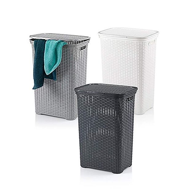 KELA Koš na prádlo BRASILIA 60 l světle šedá KL-23411