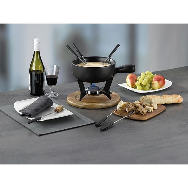 KELA Sýrové fondue COUNTRY nerez / keramika o22 cm KL-16640