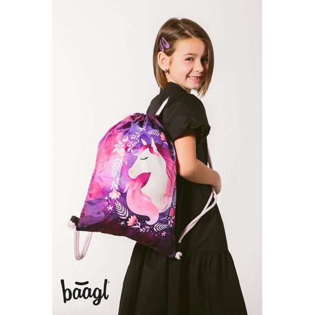 BAAGL SET 5 Zippy Plus Kůň: aktovka, penál, sáček, zástěra, peněženka