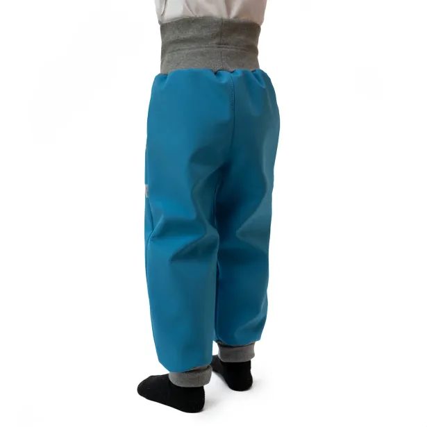 ESITO Rostoucí softshellové kalhoty Sport Turquoise - tyrkysová