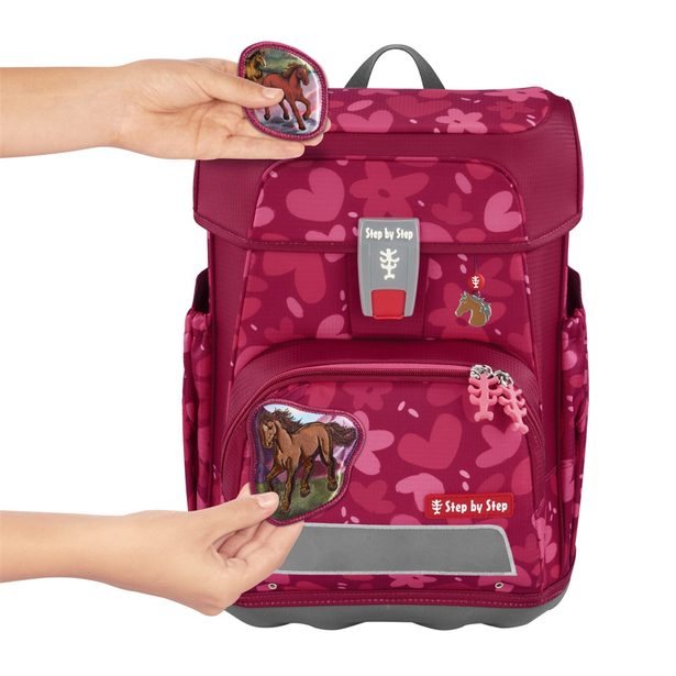 Školní aktovka Step by Step CLOUD, Wild Horse Nora - 5 dílný set, AGR certifikát