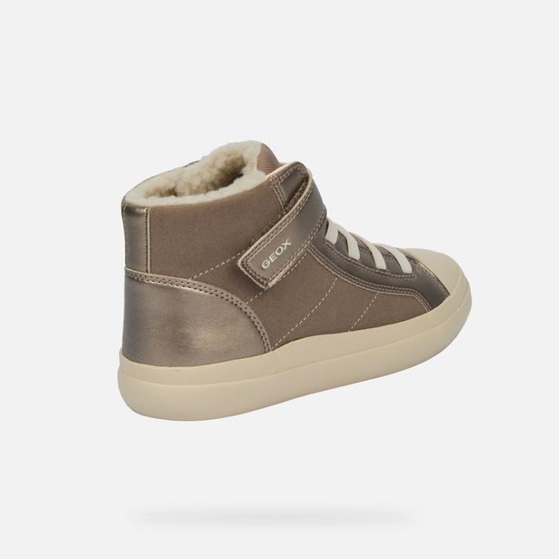 Béžové dívčí tenisky Geox Gisli Girl