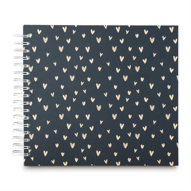 Hama album klasické spirálové LOVELY 28x24 cm, 50 stran, modrá