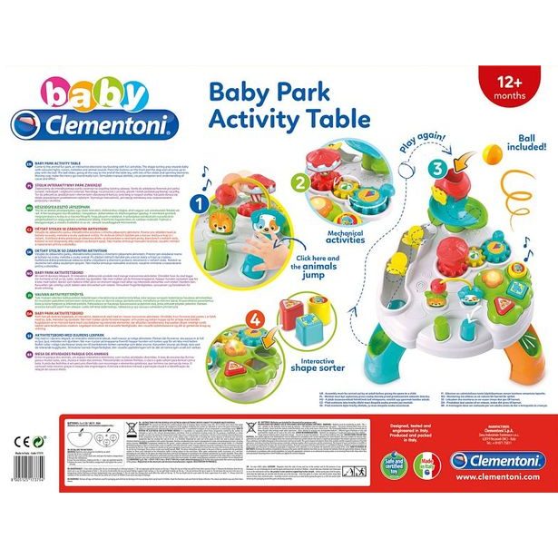 Clemmy baby - Veselý hrací stolek s kostkami a zvířátky