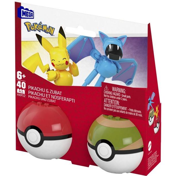 MEGA POKÉMON POKÉBALL - PIKACHU A ZUBAT