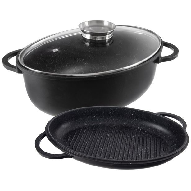 Pekáč GRANDE Aroma s poklopem oboustranný 43x30 cm