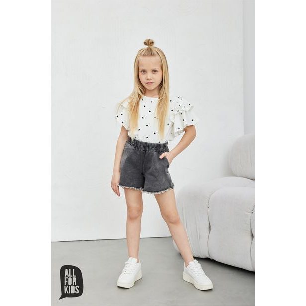 Kraťasy dívčí džínové černé