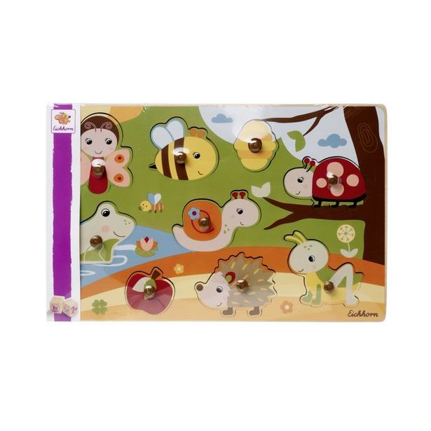 Dřevěné puzzle, 9 dílků, 2 druhy, DP12