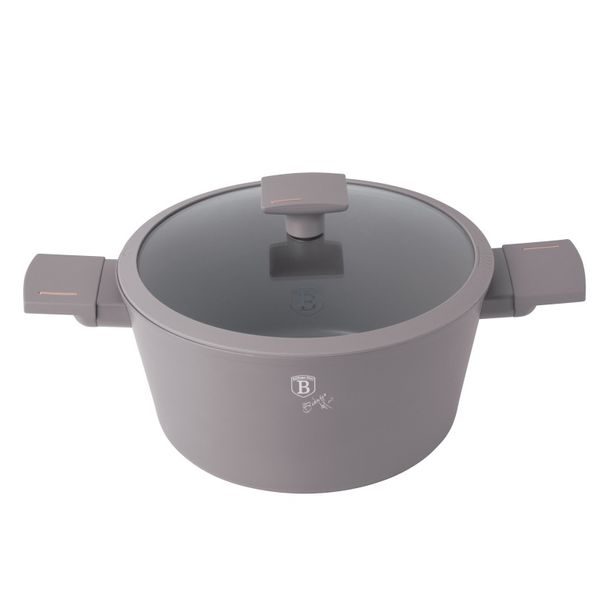 BERLINGERHAUS Kastrol s titanovým povrchem a poklicí 28 cm Taupe Collection BH-8102