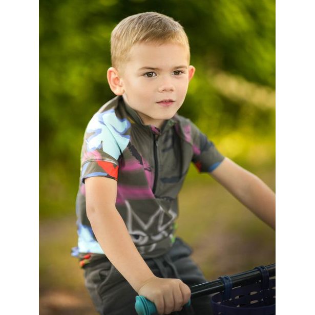 Unuo, Dětský funkční cyklodres, Khaki, Fantazie