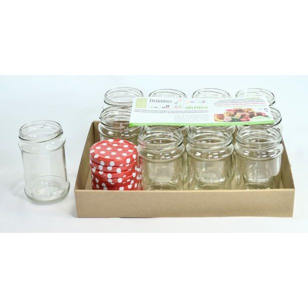 sklen.zavař. 280ml-11ks-STAKO+11ks víč.Puntík-TO66