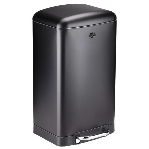 DIRT-DEVIL Odpadkový koš nášlapný 20 l tiché zavírání černá ED-249505