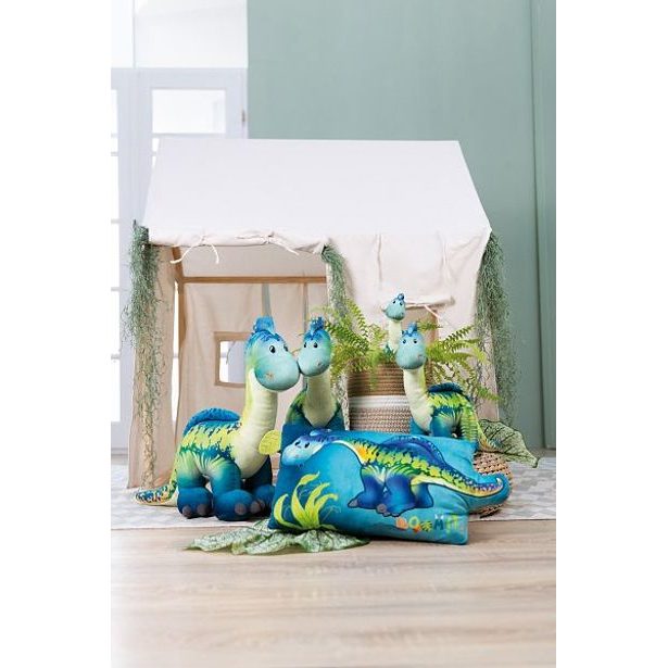 NICI NICI polštář Dino Snackilus 43x25cm, GREEN