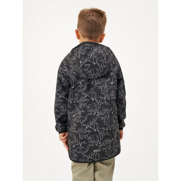 Dětská softshellová bunda s fleecem Basic, Černá, Dino