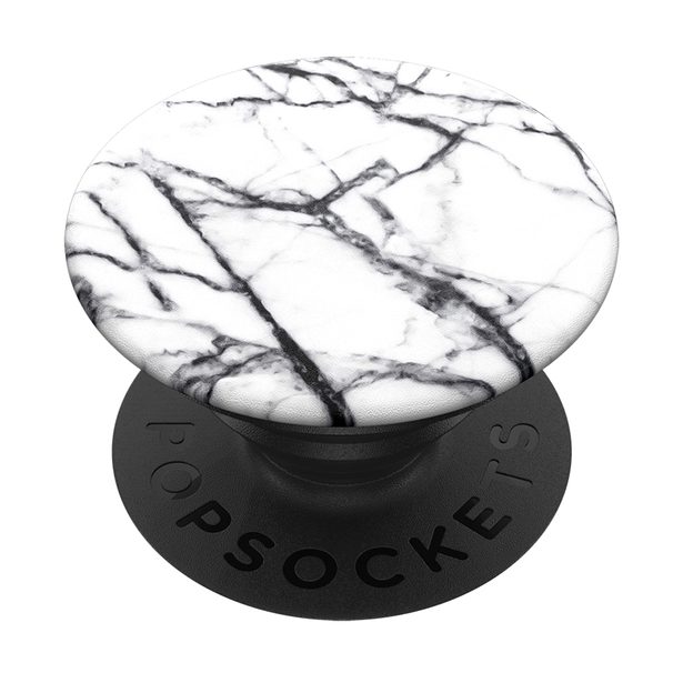 PopSockets PopGrip Gen.2, Dove White Marble, bílo-černý mramor