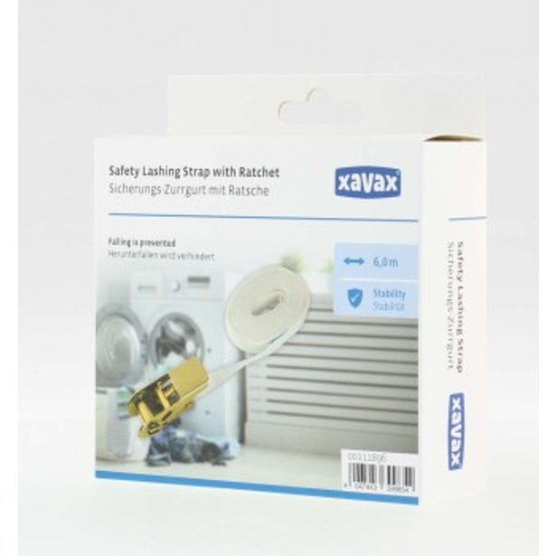 Xavax Safety Lashing Strap with Ratchet for Laundry Drier