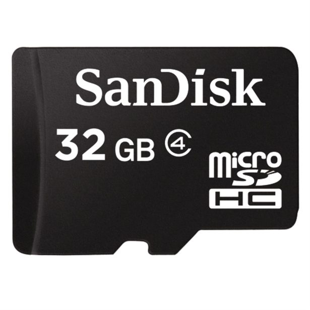 SanDisk microSDHC 32 GB Class 4 Memory Card + SD adaptér