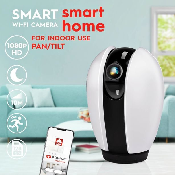 ALPINA Chytrá IP kamera WiFi HD 1080p ED-226466